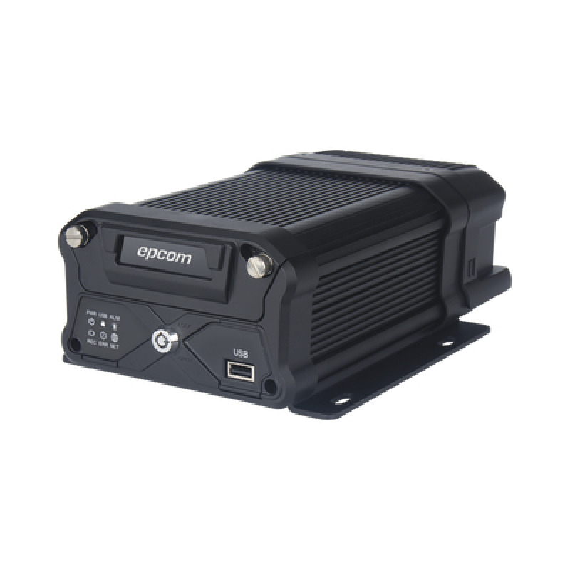 DVR Móvil / Multiplataforma / 4 Canales AHD  2 canales IP/ Almacenamiento en Memoria Micro SD / H265 / Chip IA Embebido / Soporta 4G / GPS