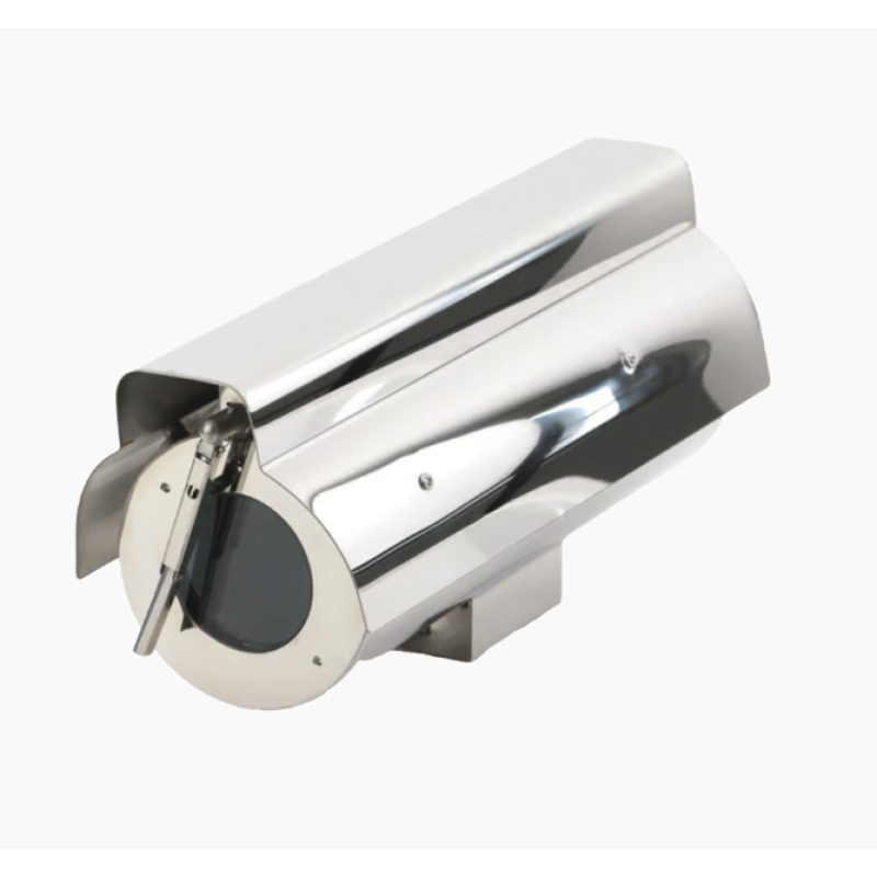 Gabinete para Cámaras Tipo Box Profesional / Cumple con Norma AntiExplosión / Cumple con Norma IP68 / Fabricado en Acero Inoxidable / Limpiaparabrisas Integrado