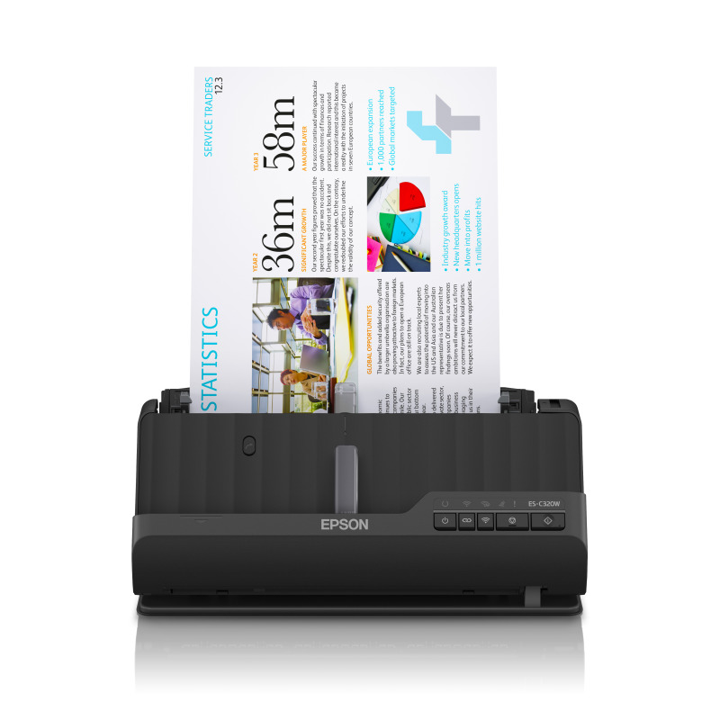 ESCANER EPSON WORKFORCE ES-C320W 30 PPM / 60IPM, 600DPI, USB, WIFI LED RGB image 2
