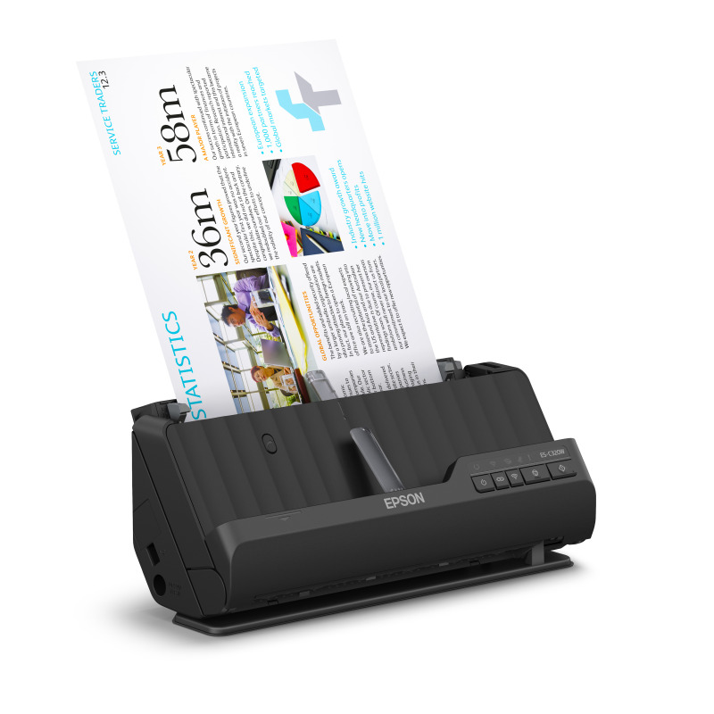 ESCANER EPSON WORKFORCE ES-C320W 30 PPM / 60IPM, 600DPI, USB, WIFI LED RGB image 5