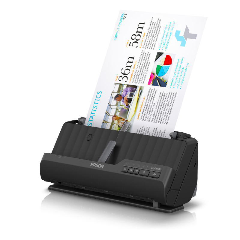 ESCANER EPSON WORKFORCE ES-C320W 30 PPM / 60IPM, 600DPI, USB, WIFI LED RGB image 7