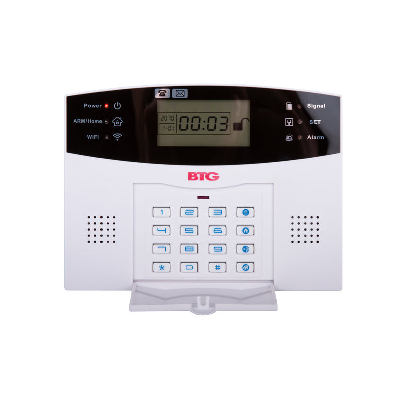 Bolide Kit de alarma inalámbrico BTG-AK2 - conexión WIFI y 4G, monitoreo por aplicación móvil sistema de alarma de seguridad Negro, Blanco