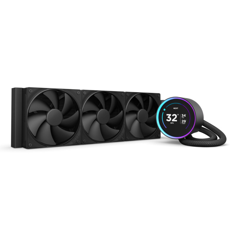 DISIPADOR DE ENFRIAMIENTO LIQUIDO NZXT KRAKEN ELITE 360/ NEGRO/ 00 - 2000RPM/GAMING