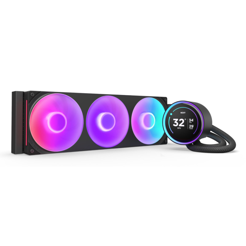 DISIPADOR DE ENFRIAMIENTO LIQUIDO KRAKEN ELITE 360 RGB V2/NEGRO/ 1,200-2,800 ± 300RPM /GAMING.