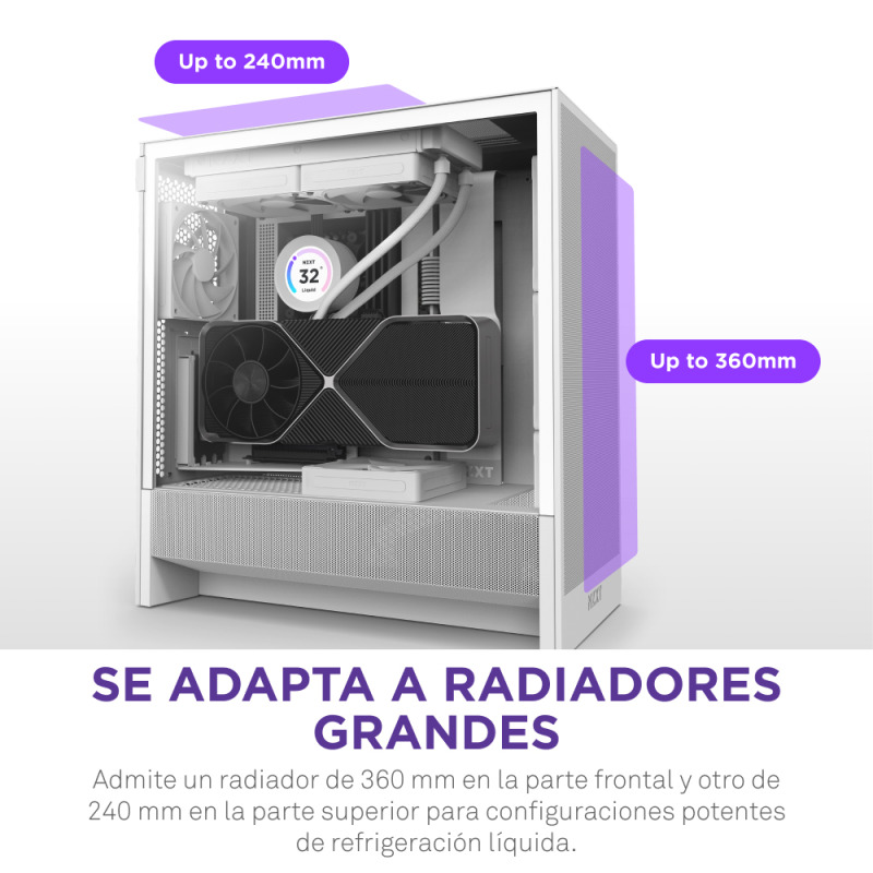 GAB NZXT H5 FLOW BLANCO ATX image 12