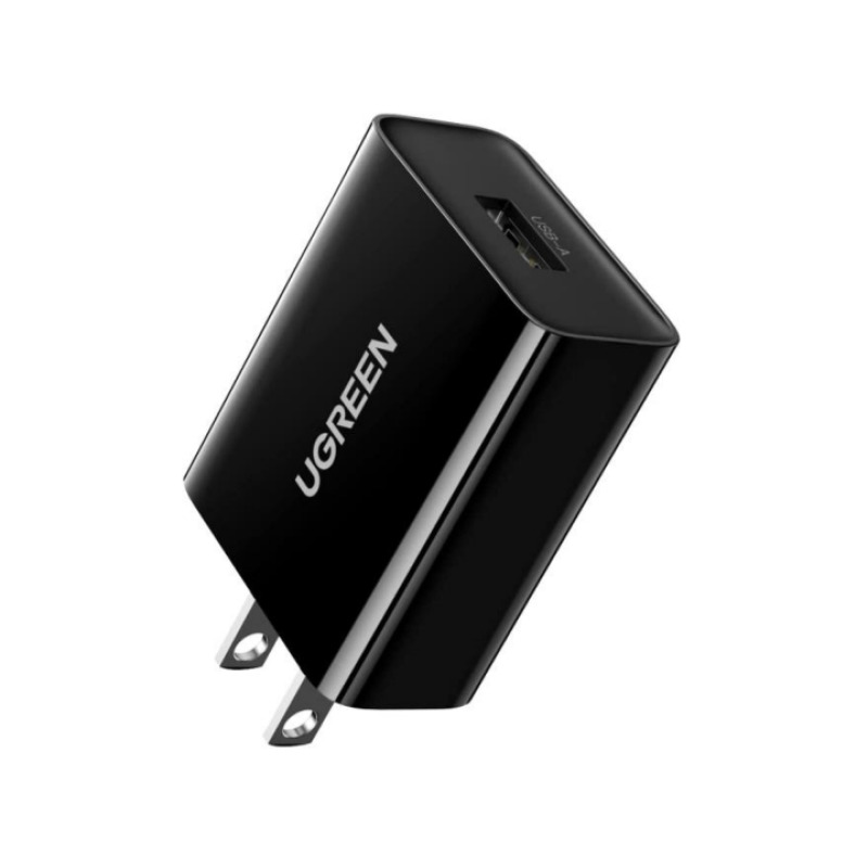 Cargador de 18W | 1 Puerto USBA | Carga Rápida | QC30/ QC20 /QC10 AFC FCP BC12| Tamaño Compacto | UL PSE FCC CE | Protección Múltiple