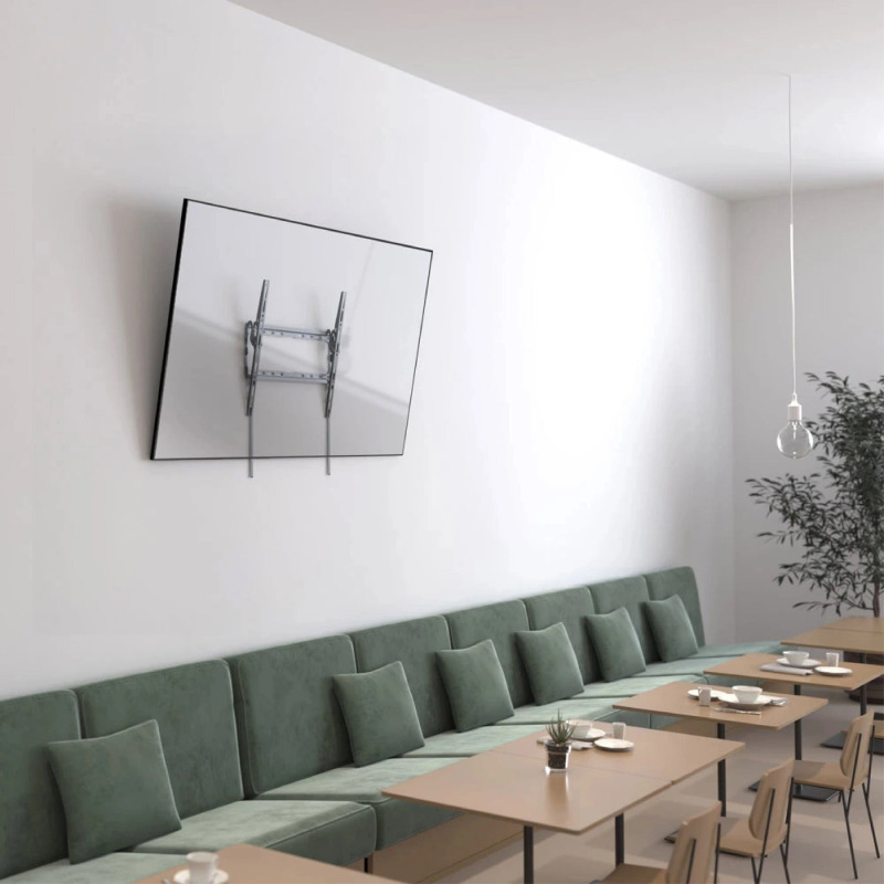 SOPORTE ACTECK ENFORCE ZONE SP464 / PARA PANTALLA - TELEVISION  / 32-70 PULG / MAX 45 KG / FIJACION A MURO / INCLINACION 0- 8 GRADOS / VESA  / ACERO / NEGRO / AC-939720 image 8