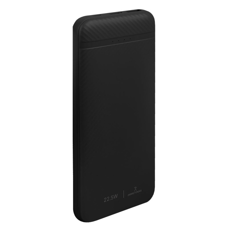 POWER BANK 10,000 MAH CARGA RAPIDA 22.5W CON CABLE USB-C INTEGRADO, BOLT NEGRO PERFECT CHOICE image 3