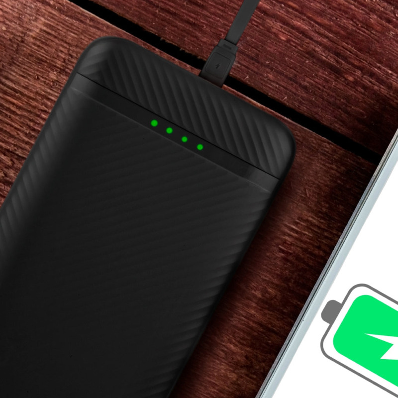 POWER BANK 10,000 MAH CARGA RAPIDA 22.5W CON CABLE USB-C INTEGRADO, BOLT NEGRO PERFECT CHOICE image 7