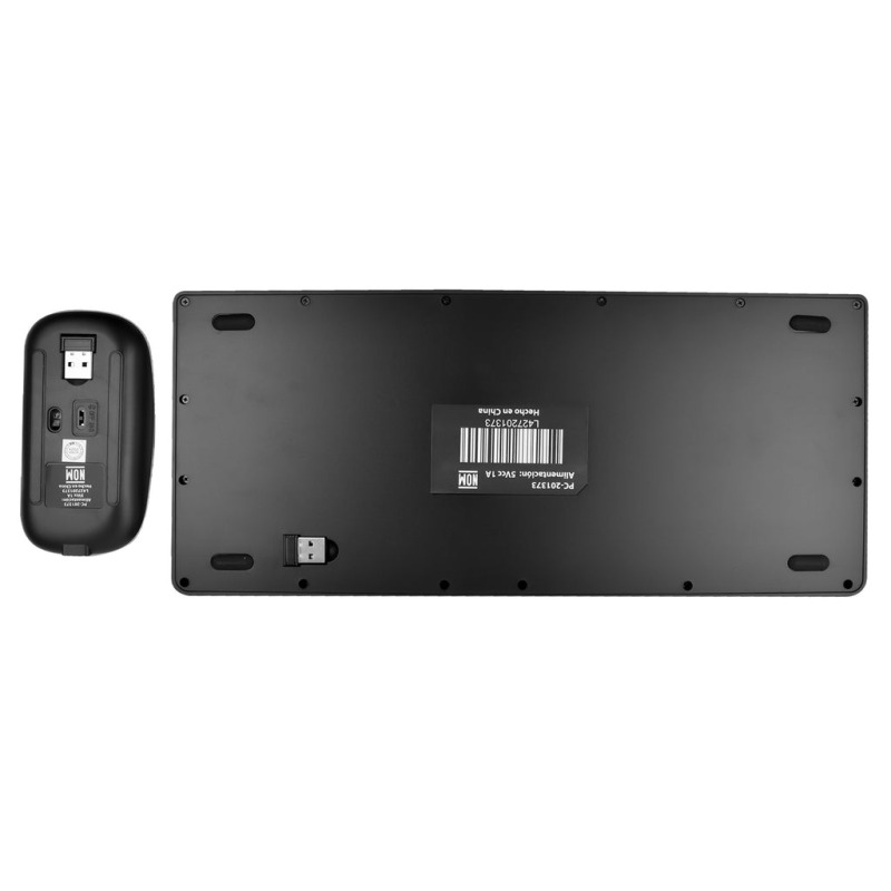 KIT DE TECLADO Y MOUSE REGARGABLE INALAMBRICO NEGRO ZEBRARY PERFECT CHOICE image 6