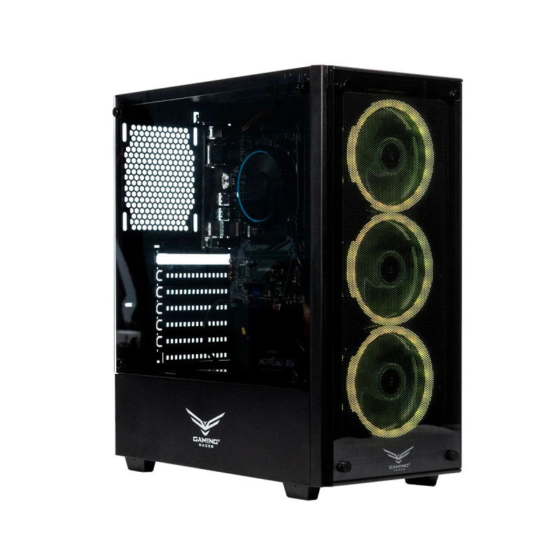 Naceb Technology NA-INTI312-SCOUT PC/estaciòn de trabajo Intel® Core™ i3 i3-12100 8 GB DDR4-SDRAM 480 GB SSD Windows 11 Pro Tower Negro