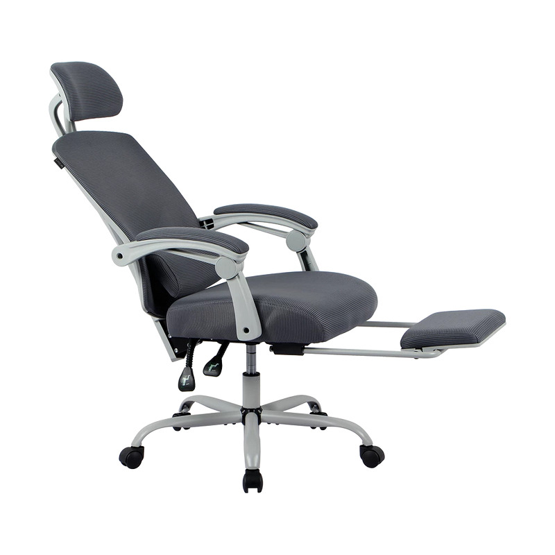 SILLA GAMER BALAM RUSH BOLT NOU G / HASTA 130 KG / INCLINACION 140 GRADOS / PISTON CLASE 3 / REPOSAPIES ACOJINADO / COJIN CERVICAL / CABECERA ADAPTABLE / GRIS / BR-940559 image 4