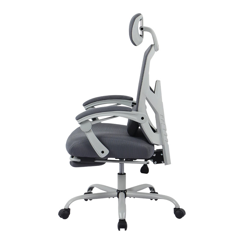 SILLA GAMER BALAM RUSH BOLT NOU G / HASTA 130 KG / INCLINACION 140 GRADOS / PISTON CLASE 3 / REPOSAPIES ACOJINADO / COJIN CERVICAL / CABECERA ADAPTABLE / GRIS / BR-940559 image 5