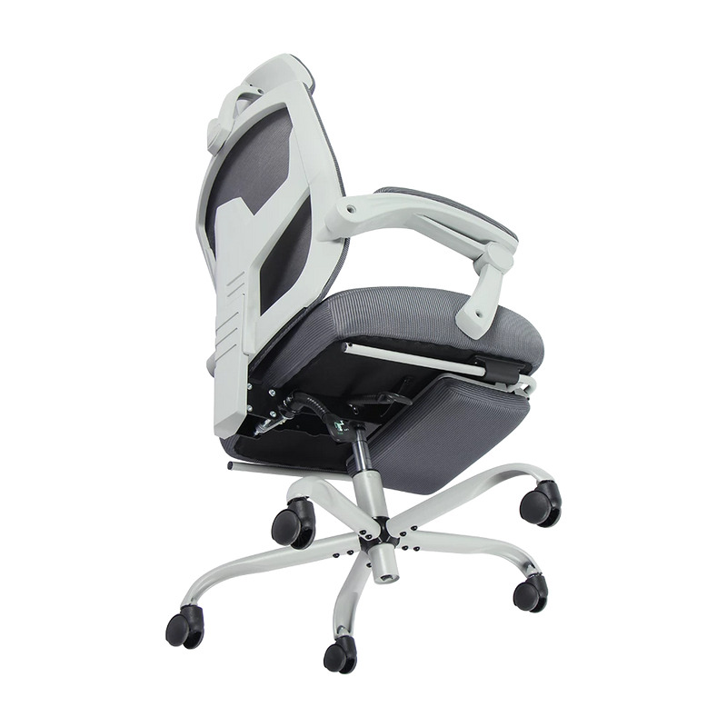 SILLA GAMER BALAM RUSH BOLT NOU G / HASTA 130 KG / INCLINACION 140 GRADOS / PISTON CLASE 3 / REPOSAPIES ACOJINADO / COJIN CERVICAL / CABECERA ADAPTABLE / GRIS / BR-940559 image 6