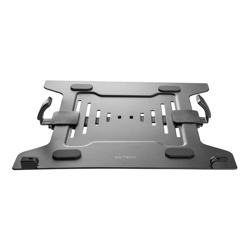 SOPORTE ACTECK ENFORCE TRAY BL404 / BASE PARA LAPTOP / 10 - 15.6 PUL / VESA - BRAZOS AJUSTABLES / RANURAS DE VENTILACION / ANTIDERRAPANTE / MAX 4.5 KG / NEGRO / AC-939690 image 2