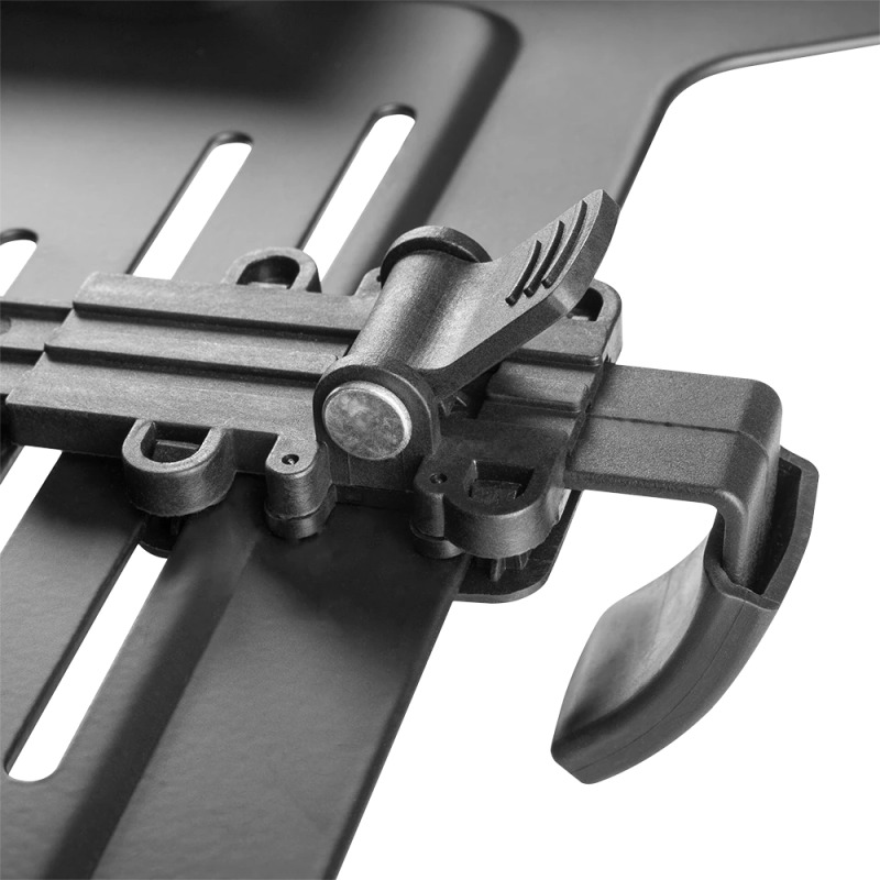 SOPORTE ACTECK ENFORCE TRAY BL404 / BASE PARA LAPTOP / 10 - 15.6 PUL / VESA - BRAZOS AJUSTABLES / RANURAS DE VENTILACION / ANTIDERRAPANTE / MAX 4.5 KG / NEGRO / AC-939690 image 7