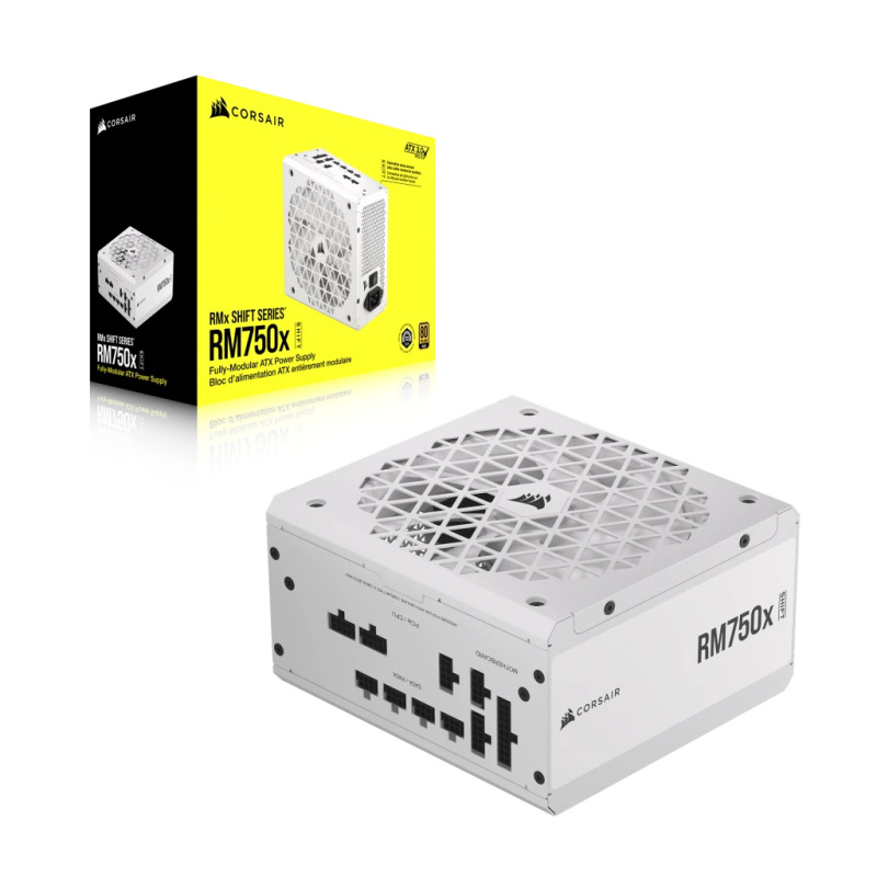FUENTE DE PODER CORSAIR RM750X SHIFT  / 750W / 80 PLUS GOLD/ MODULAR / ATX GAMER - WHITE (CP-9020273-NA) image 2