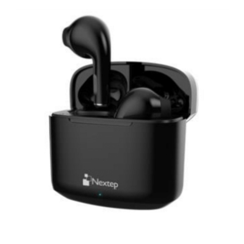 AUDÍFONOS BUDS NEXTEP BLUETOOTH CONTROL TACTIL WATERPROOF IPX4 NE-428N COLOR NEGRO