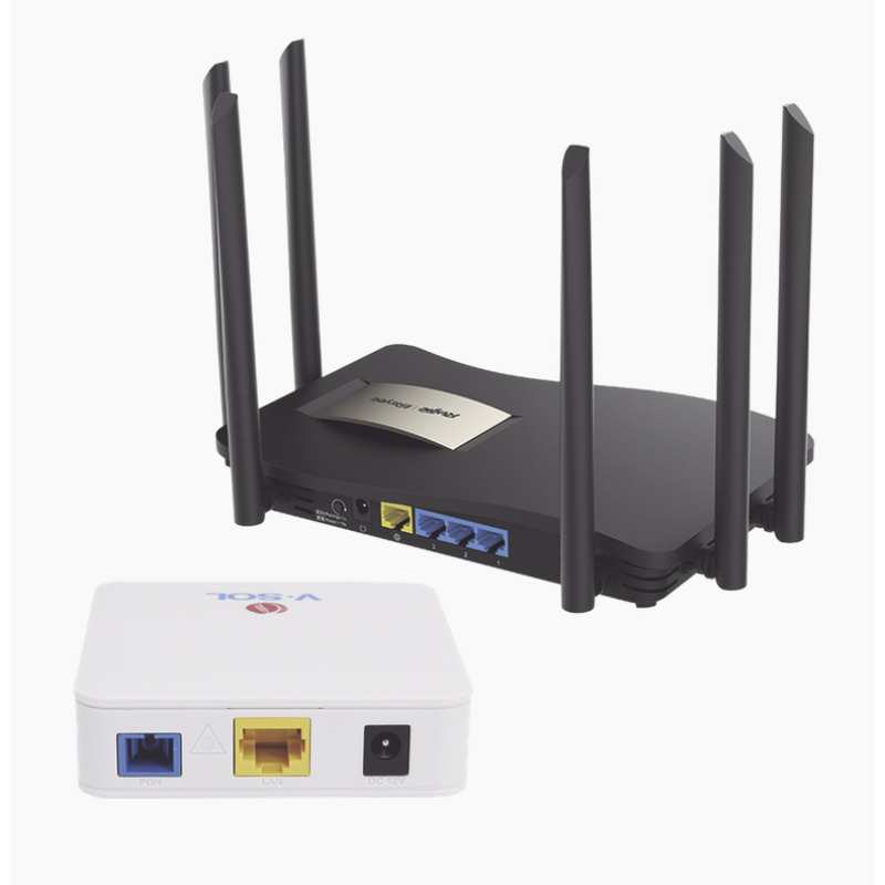 Kit 2 ONU Bridge VSol Dual GPON/EPON con Router Home Mesh Ideal para distribuciones WISP de mayor cobertura WiFi en Hogares y Oficinas