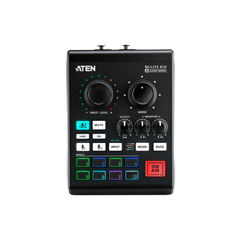 Mezclador de audio para pódcast con IA | MicLIVE de 6 canales image 5