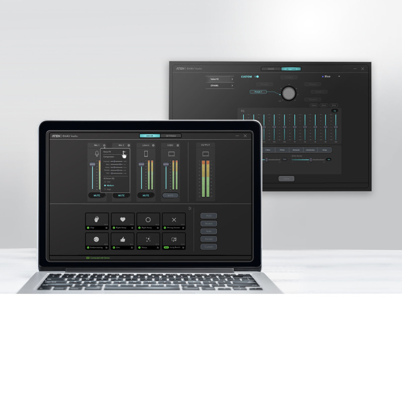 Mezclador de audio para pódcast con IA | MicLIVE de 6 canales image 7