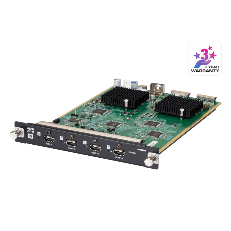 Tarjeta de Entrada HDMI 4K | 4 Puertos | HDCP 22 | EDID Expert | Seamless Switch | Compatible con VW3620