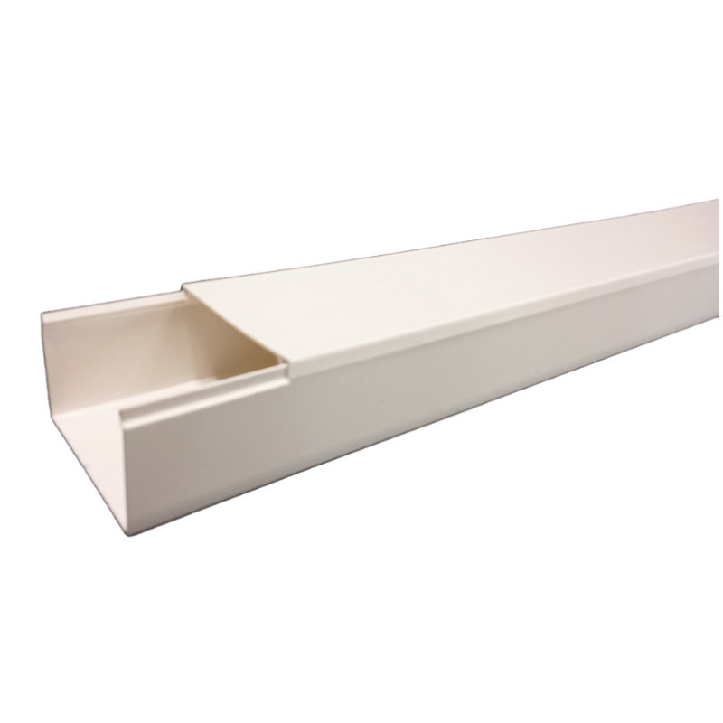Canaleta TMK4577 Color Blanco de PVC rígido Auto Extinguible para uso en interiores con un largo de 25 metros 550001250