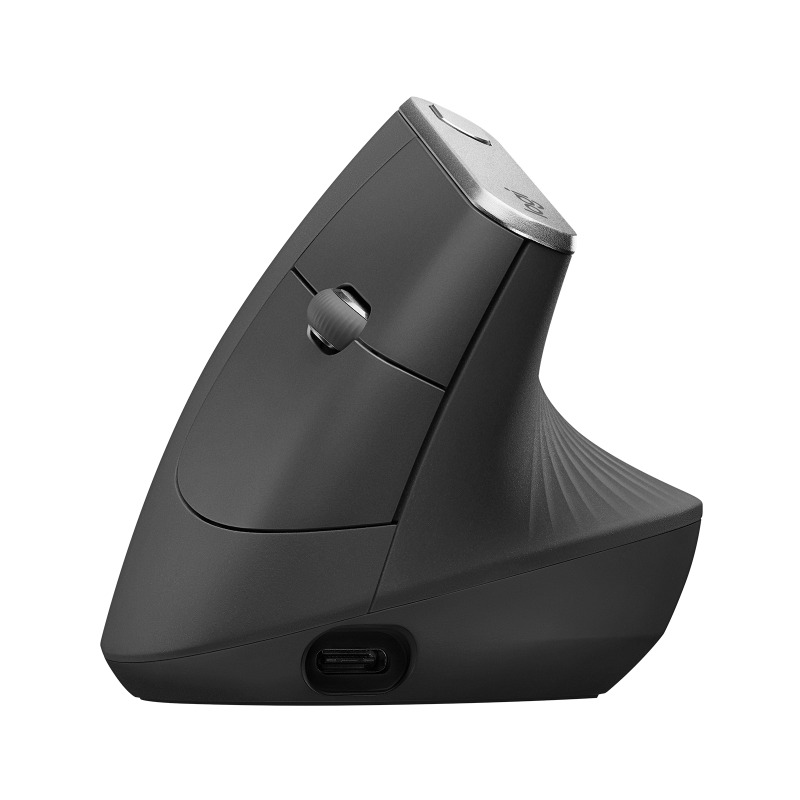 MOUSE LOGITECH MX VERTICAL ERGONOMICO EASY-SWITCH RECARGABLE BLUETOOTH UNIFYING GRAFITO image 3