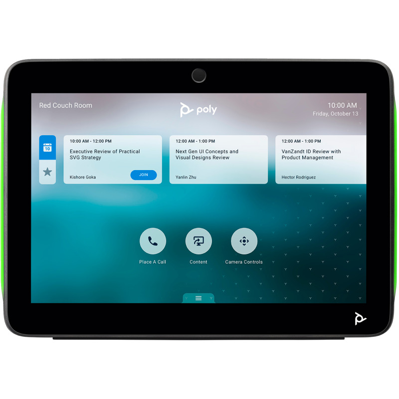 CONTROL TCTIL HP POLY 875K3AAABM TC10 / PANTALLA DE 10.1 PULGADAS LED TOUCH PARA VIDEOCONFERENCIA CERTIFICACION PARA ZOOM COLOR NEGRO