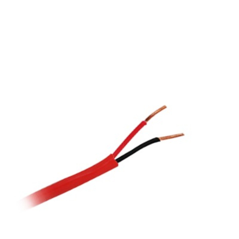 Carrete de Alambre 305 Metros / 2 x 16 AWG / Color Rojo / Tipo FPLR CL3R UL FT4 / Para Aplicaciones en Sistemas de Detección de Incendio y Sistemas de Evacuación