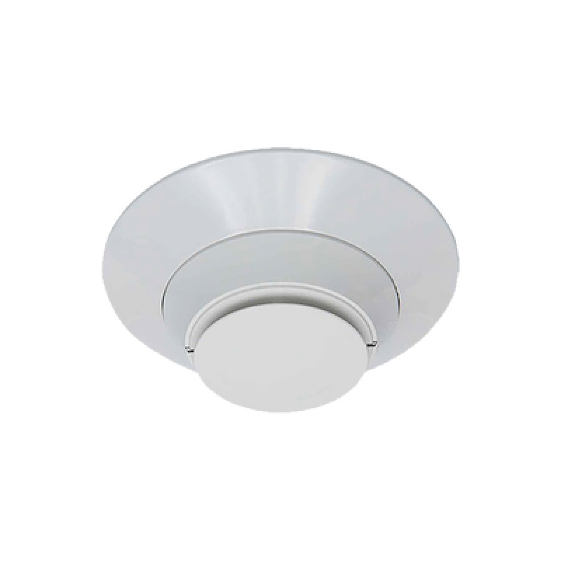 Detector de humo fotoeléctrico direccionable con prueba remota para ducto color marfil