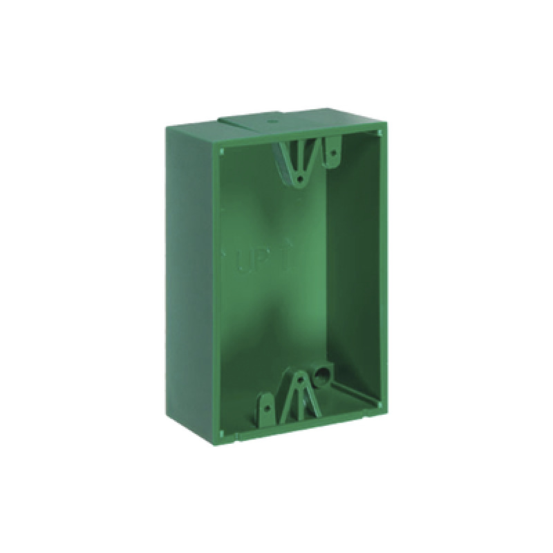 Caja trasera de montaje color verde para estaciones de parada STOPPER image 2