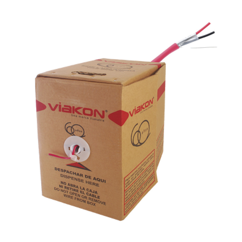 2 X 16 AWG / INCENDIO / FPLR / BLINDADO / 305 metros / Alambre / Hecho en México