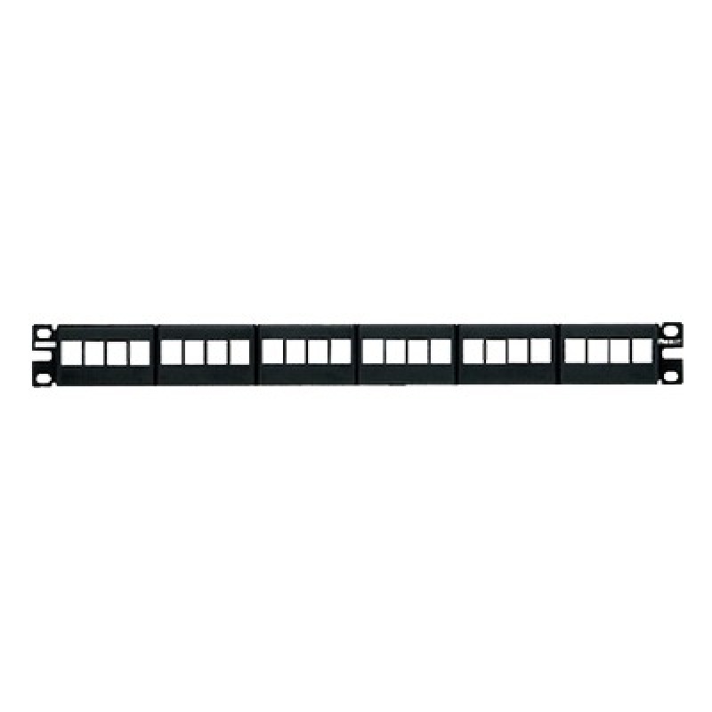 Panel de Parcheo Modular Keystone Sin Conectores de 24 Puertos Espacio Para Identificación con Etiqueta Adhesiva  1UR image 2