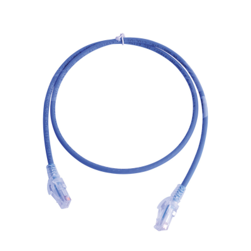 Patch Cord MC6 Modular Cat6 UTP CM/LS0H 3ft Color Azul Versión Bulk Sin Empaque Individual