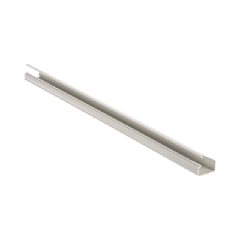 Canaleta LD10 de PVC rígido con cinta adhesiva para instalación sin herramientas de 384 x 24 x 18288 mm Color Blanco Mate