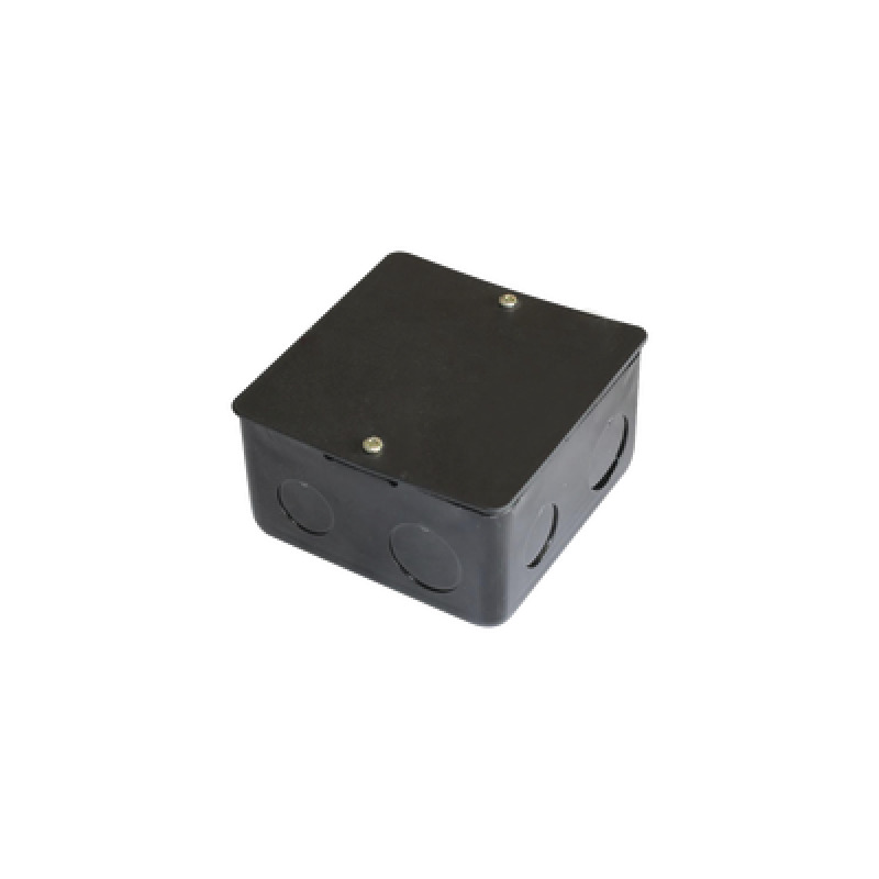 Caja de registro de acero galvanizado 10x10 cm Color Negro 1100000000