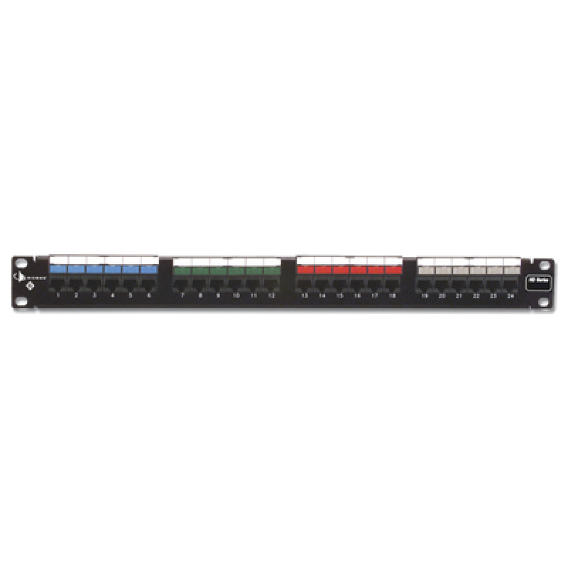 Patch Panel UTP HD6 de 24 puertos Precargado con Jacks Categoría 6 Plano 1UR image 2