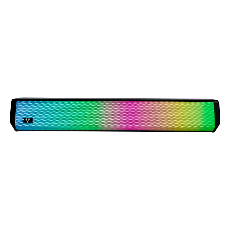 BOCINA VORAGO BSP-320 BLUETOOTH / 5Wx2 /  3.5MM / USB / ILUMINACIÓN RGB / NEGRO image 2