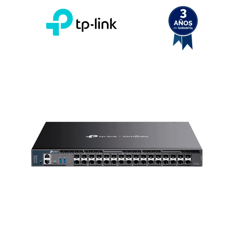 TP-LINK SX6632YF- Switch Omada L3 Stackable de 26 puertos SFP+ 10G y 6 puertos SFP28 25G , Stacking físico , Funciones L3 Enterprise. RIP, OSPF, ECMP, VRRP, PIM-DM, DHCP Server/Relay , Alta disponibilidad , VRRP y ERPS , Interfaz WEB , CLI , SNMP y RMON. image 2