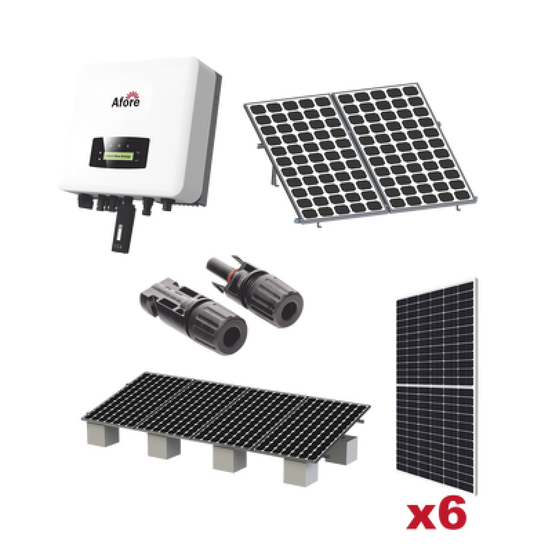 Kit Solar Interconexion / 3kW 220Vca / Inversor AFORE / Montaje Incluido
