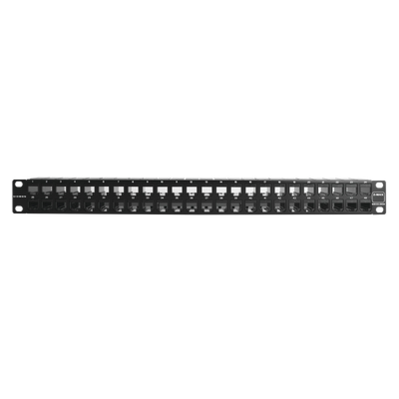 Patch Panel ZMAX de 48 puertos Blindado Precargado con Jacks Categoría 6A Plano 1UR image 2