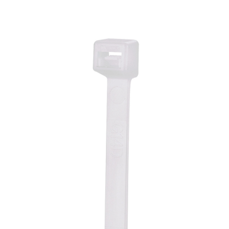 Cincho de Nylon 66 StrongHold 300mm largo x 36mm ancho Color Natural Plenum Paquete de 100pz