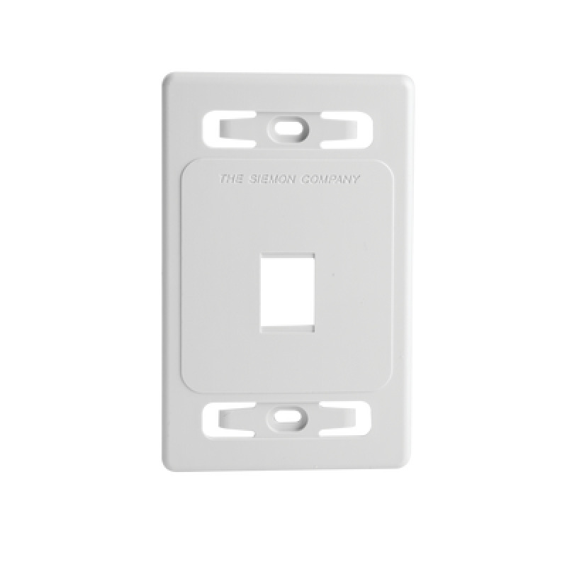 Placa de pared modular MAX de 1 salida color blanco version bulk Sin Empaque Individual image 2