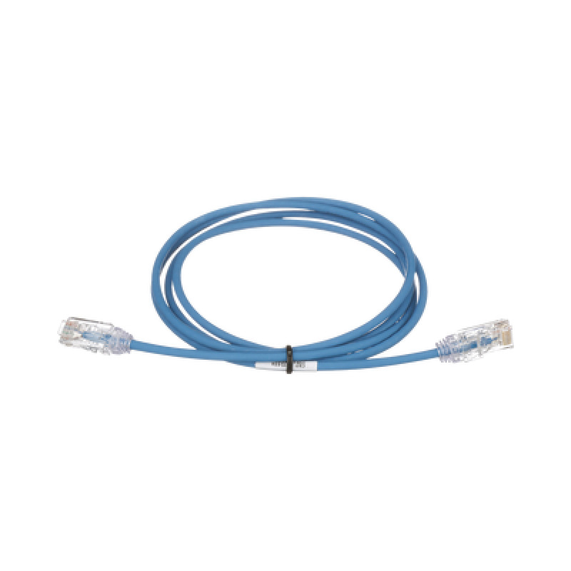 Cable de Parcheo TX6 UTP Cat6 Diámetro Reducido 28AWG Color Azul 7ft