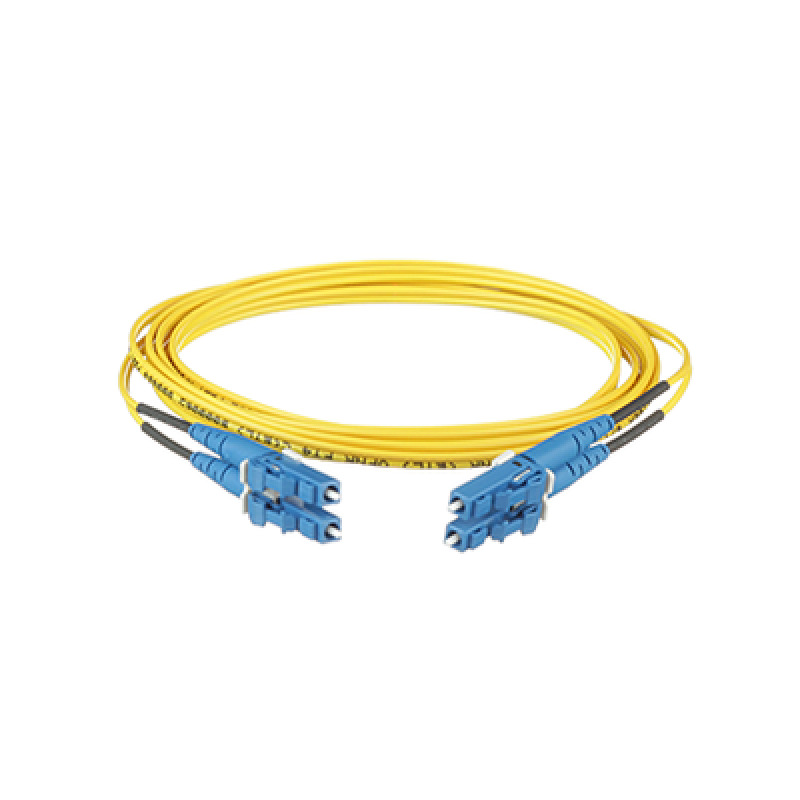 Jumper de Fibra Optica Monomodo 9/125 OS2 LCLC Duplex OFNR Riser Color Amarillo 2 Metros image 2