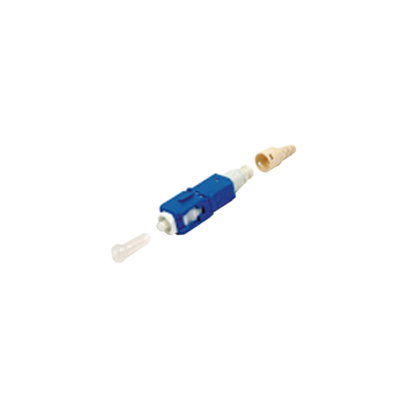 Conector de Fibra Óptica prepulido LightBow SC/UPC Simplex Monomodo OS1/OS2 reterminable Color Azul image 2