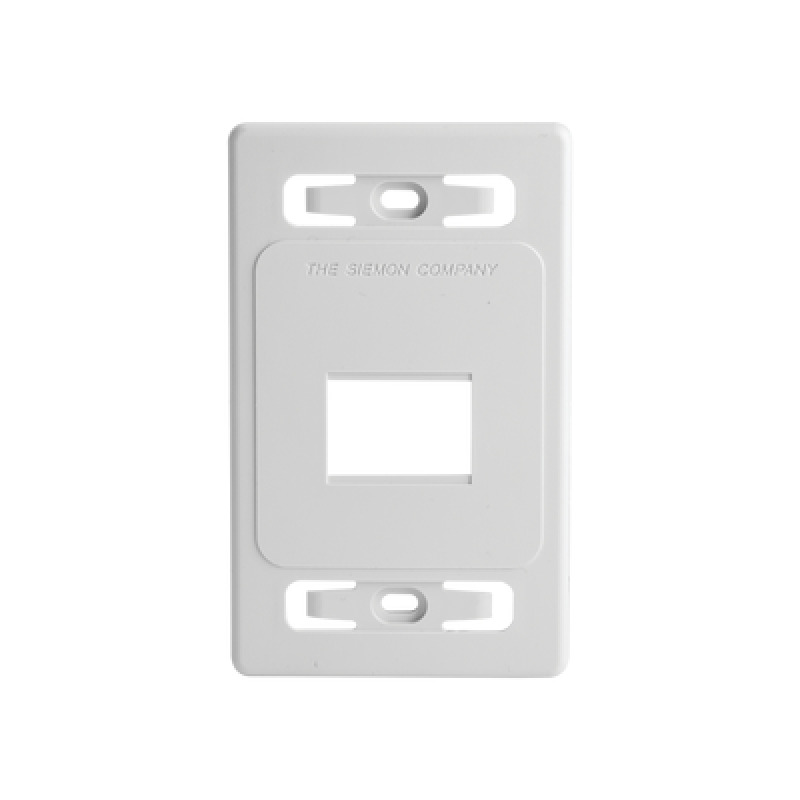Placa de pared modular MAX de 2 salidas color blanco version bulk Sin Empaque Individual