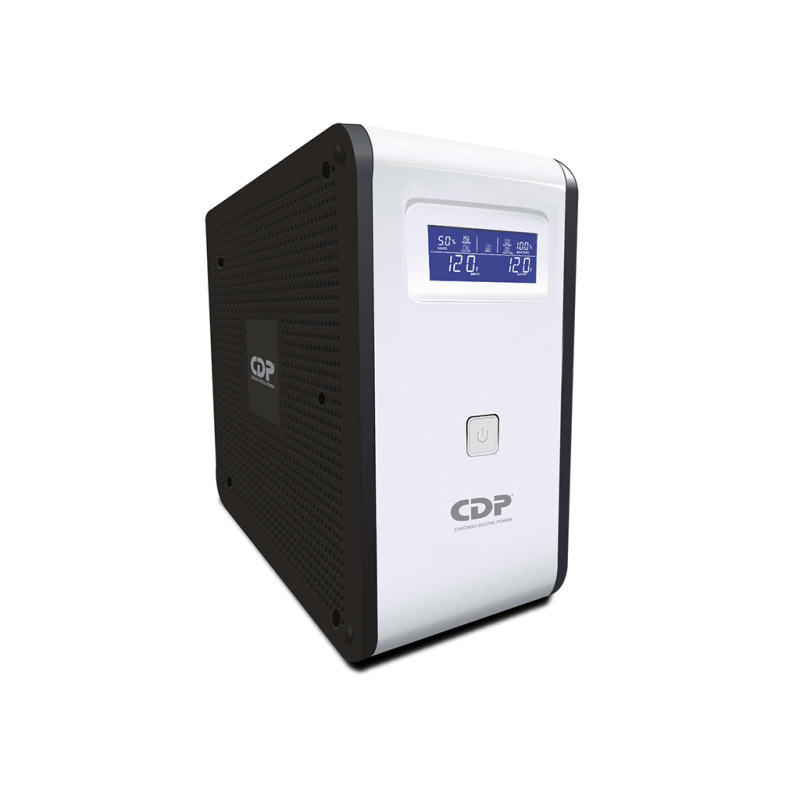 CDP R-Smart751 - UPS / 750VA / 375W / 10 Terminales de salida / 5 Salidas con respaldo de batería y AVR / 5 Salidas con supresión de picos / Pantalla LCD / 