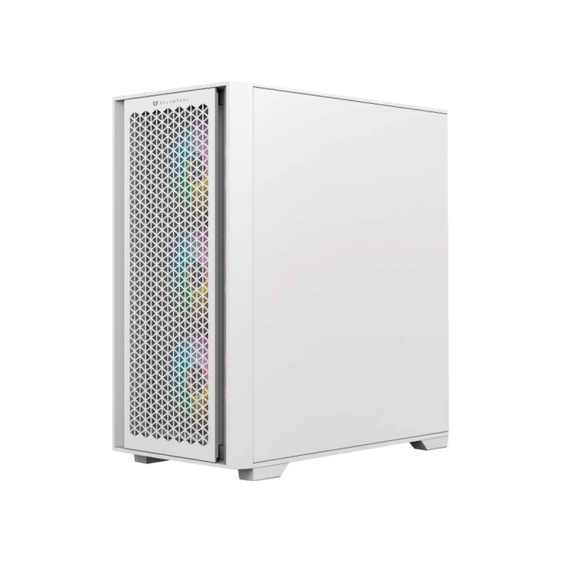 GABINETE GAMER BALAM RUSH / MEDIA TORRE / CARBONO TWIN MATE 6000 / MICRO-ATX, MINI-ATX / 4 VENTILADORES ARGB / PANEL IZQ CRISTAL BISAGRAS + FRENTE INTERCAMBIABLE CRISTAL - MESH / BLANCO / BR-938822 image 2